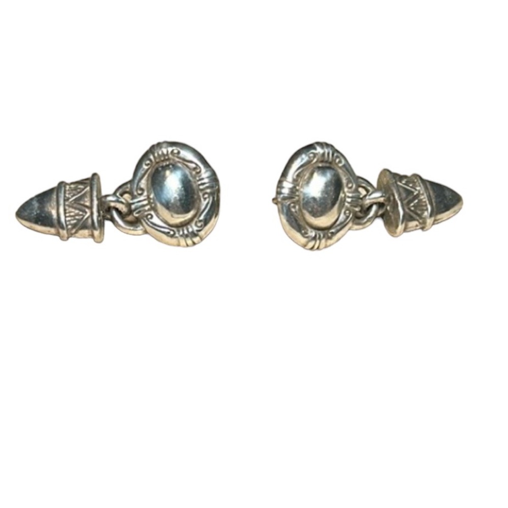 Brighton collectibles earrings silver etched vintage